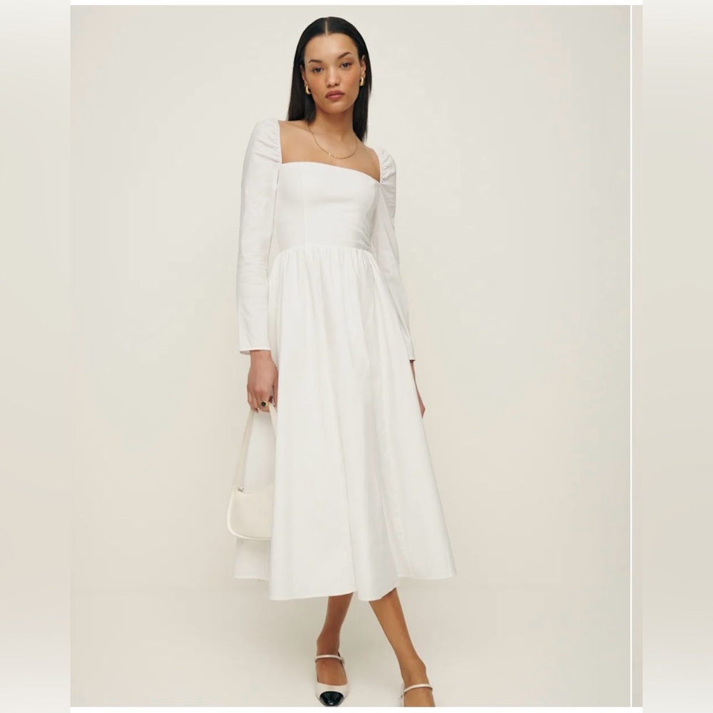 Reformation Elly Dress Ivory - Size 2